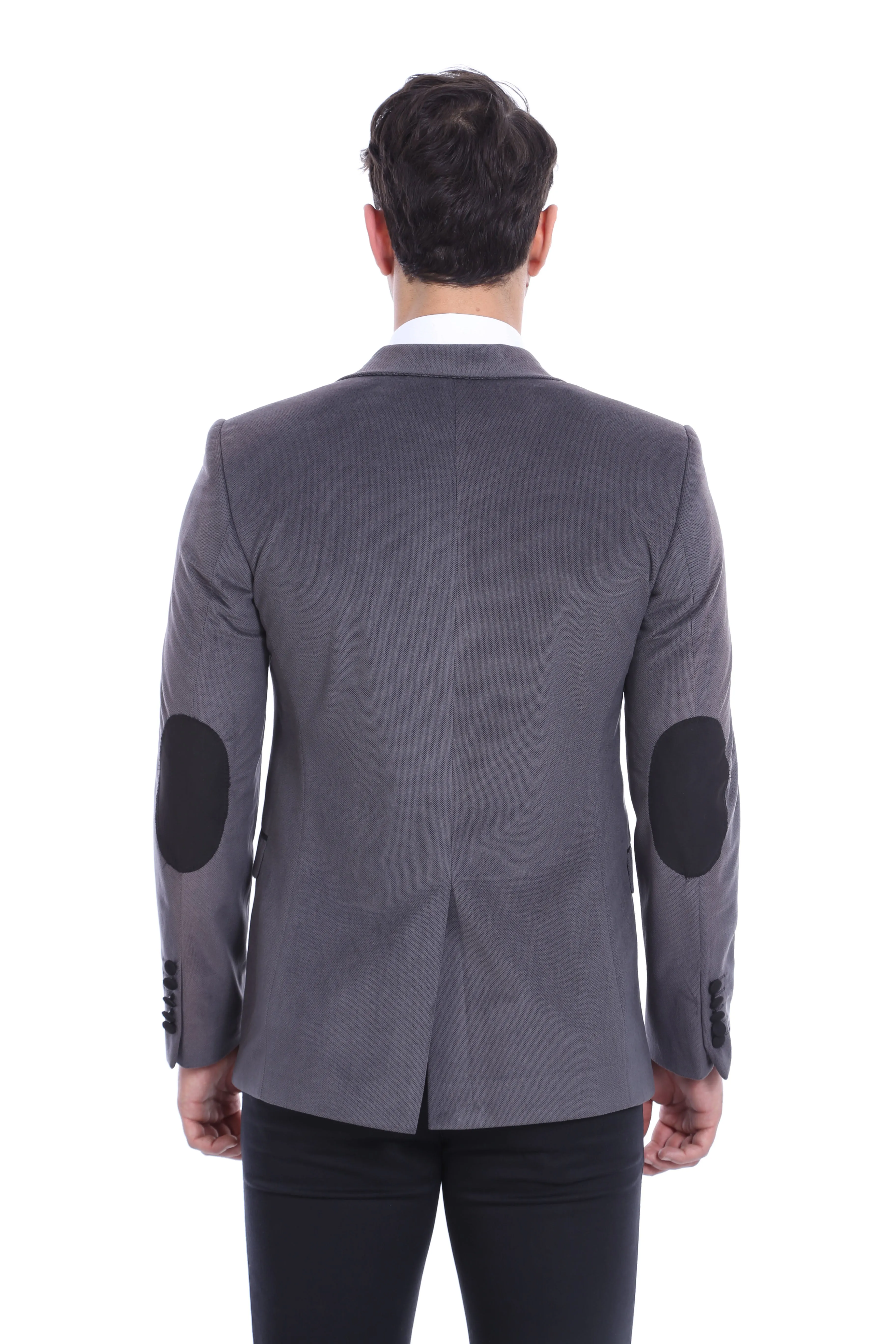 Pocket Flap Rigging Velvet Grey Jacket-Wessi sold by Wessi product image thumbnail 3