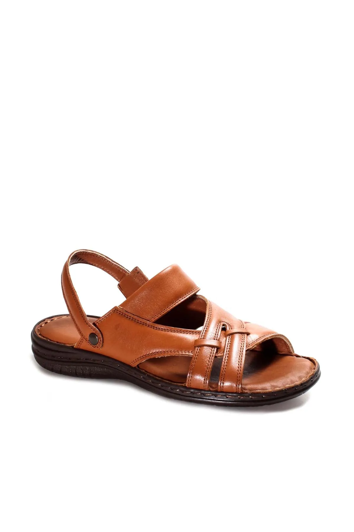 Men's Brown Leather Sandals - Wessi sold by Wessi product image thumbnail 3