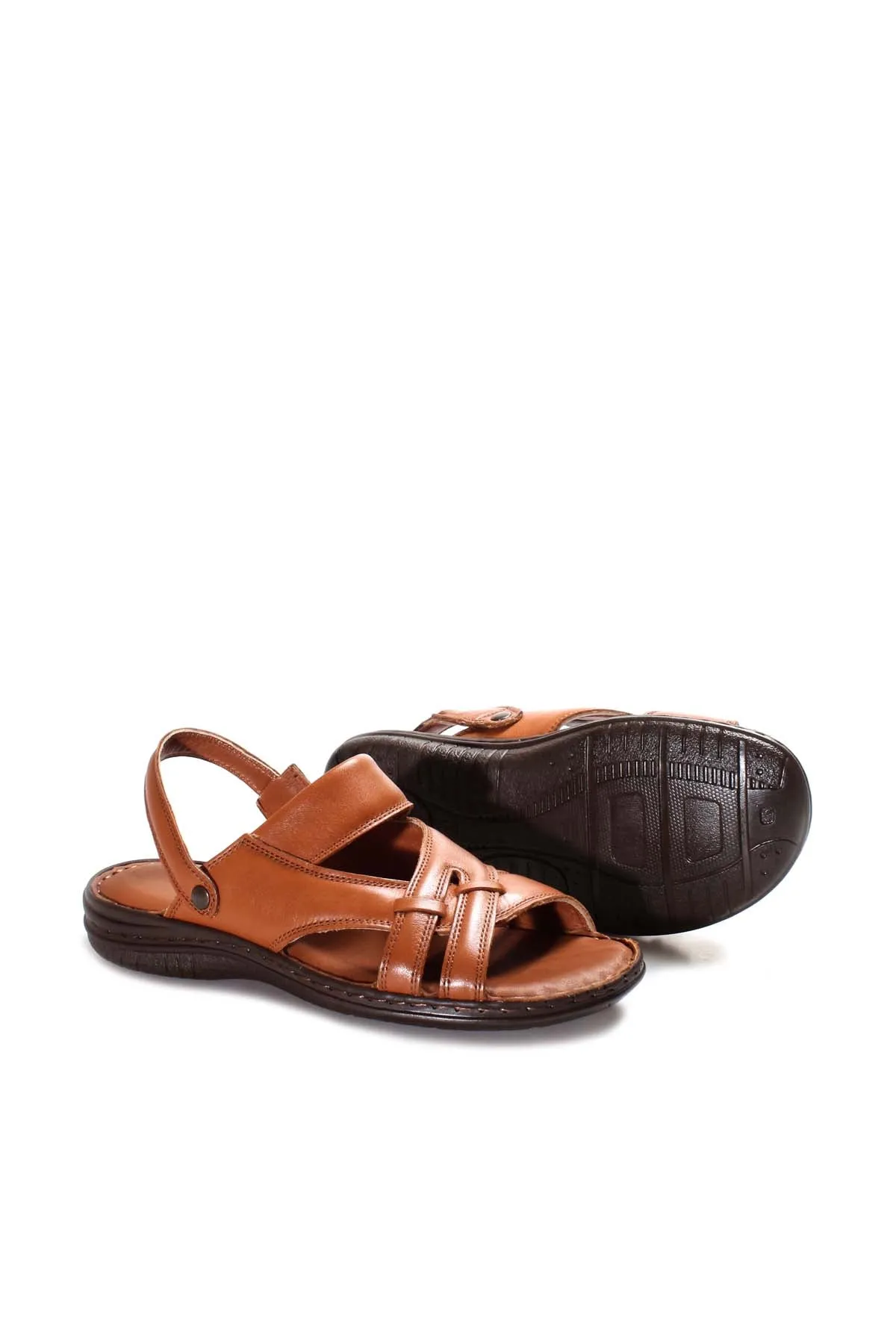 Men's Brown Leather Sandals - Wessi sold by Wessi product image thumbnail 4