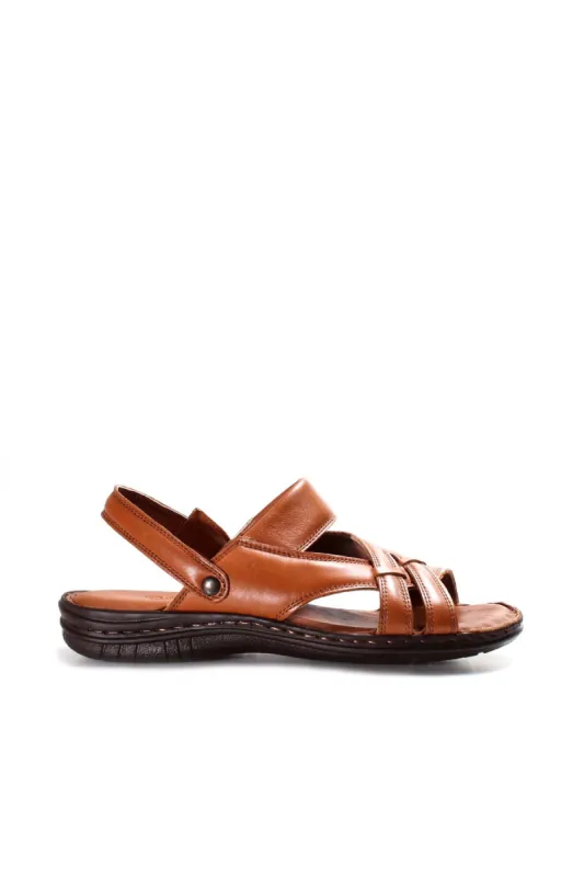 Men's Brown Leather Sandals - Wessi sold by Wessi