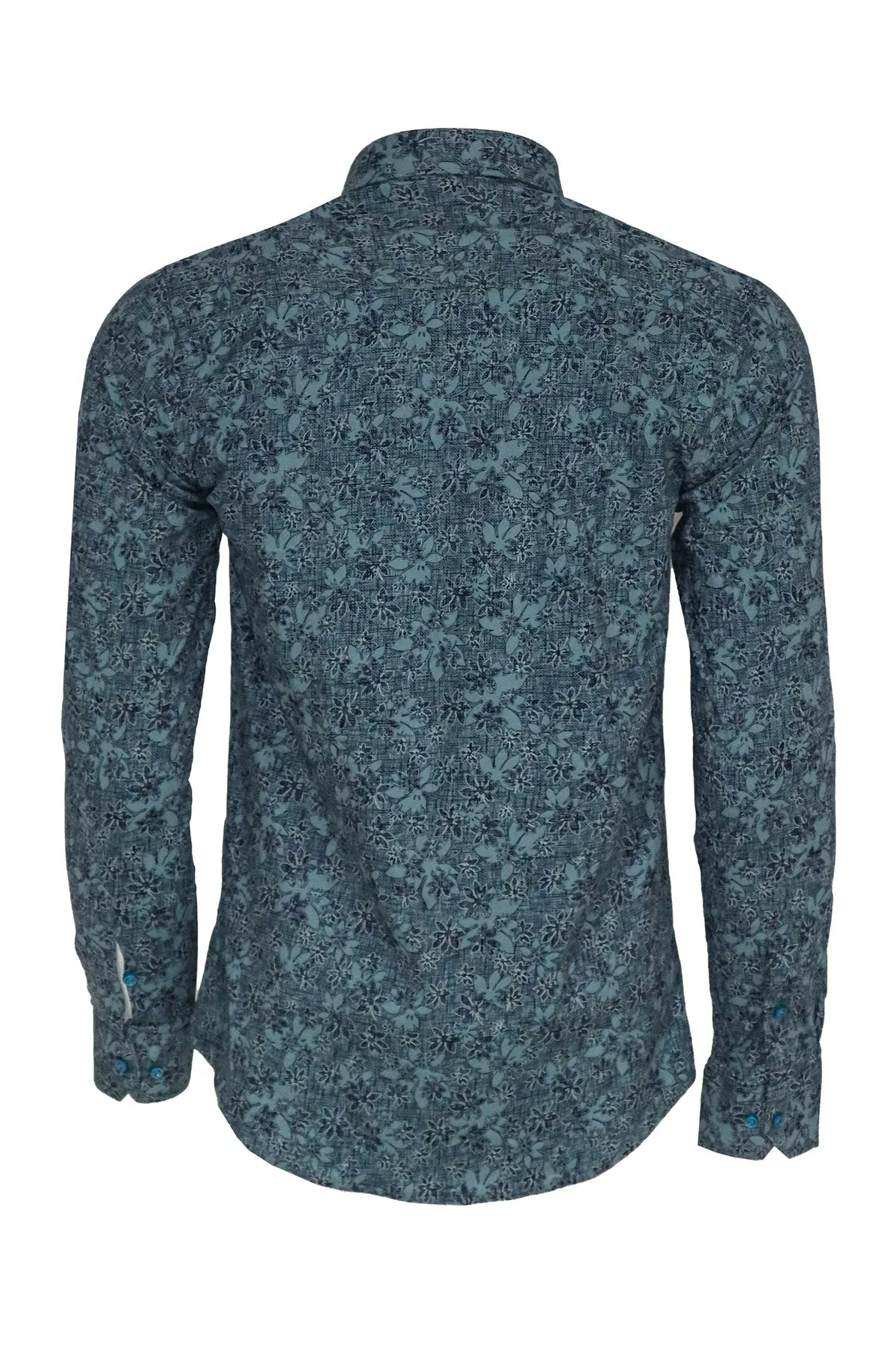 Bloom Patterned Green Slim Fit Shirt - Wessi sold by Wessi product image thumbnail 4