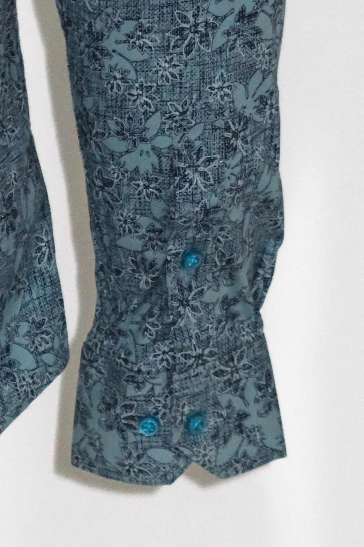 Bloom Patterned Green Slim Fit Shirt - Wessi sold by Wessi product image thumbnail 3