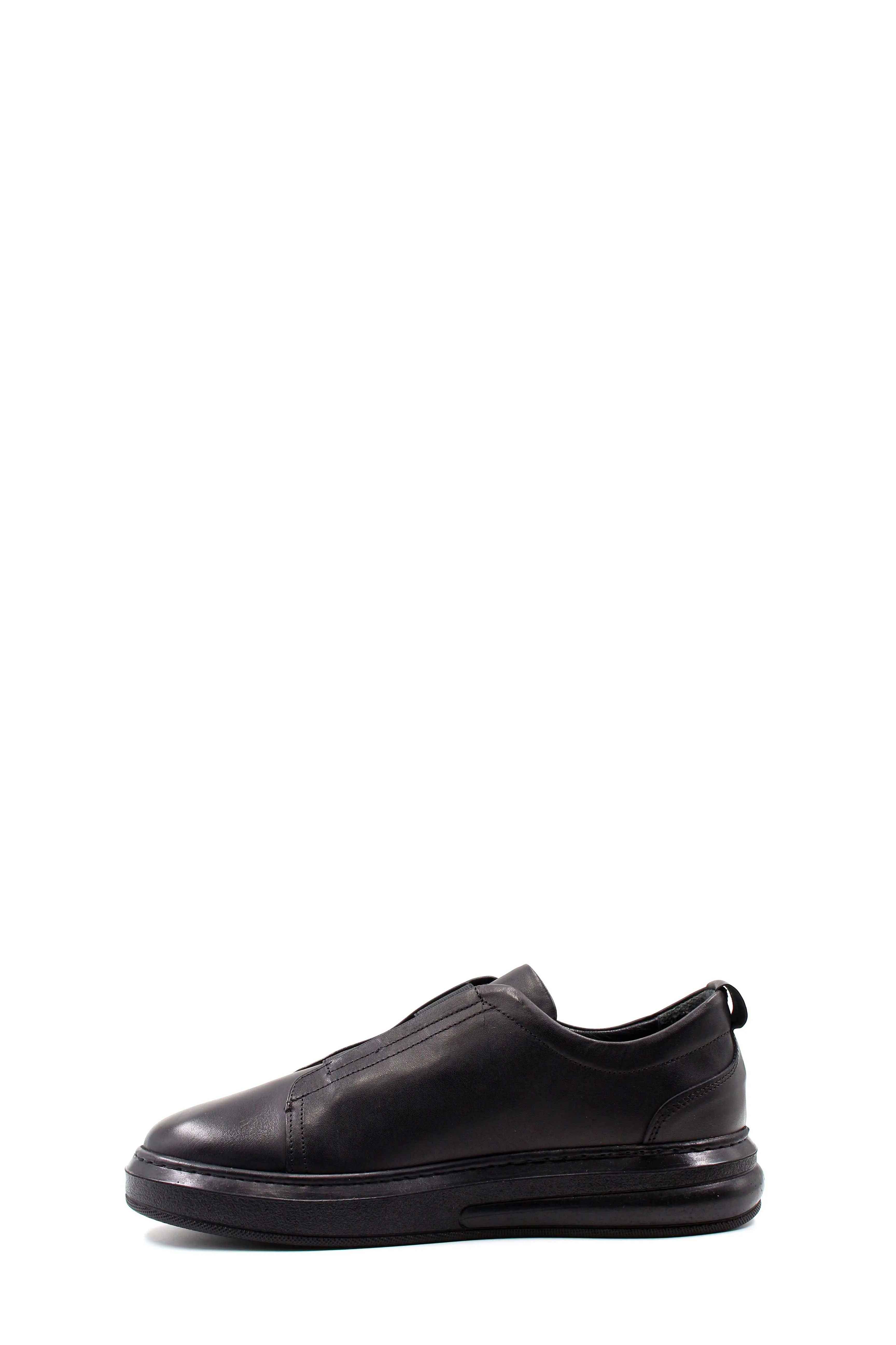 Black Leather Slip-On Sneakers-Wessi sold by Wessi product image thumbnail 2