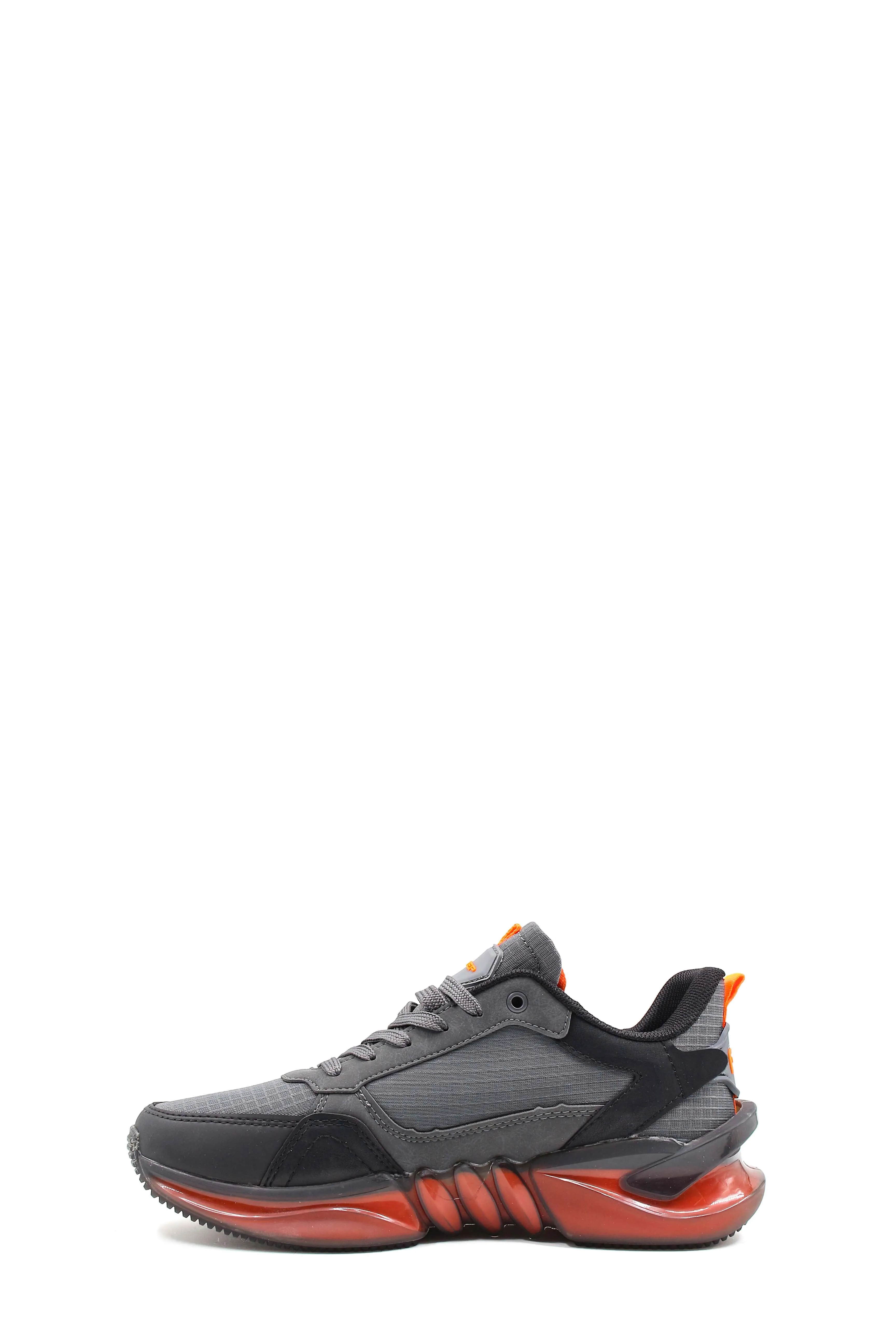 Men's Grey and Orange Athletic Sneakers - Wessi sold by Wessi product image thumbnail 2