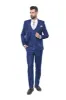 Blue Vested Suit With Plaid Blazer - Wessi sold by Wessi