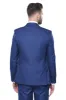 Blue Vested Suit With Plaid Blazer - Wessi sold by Wessi