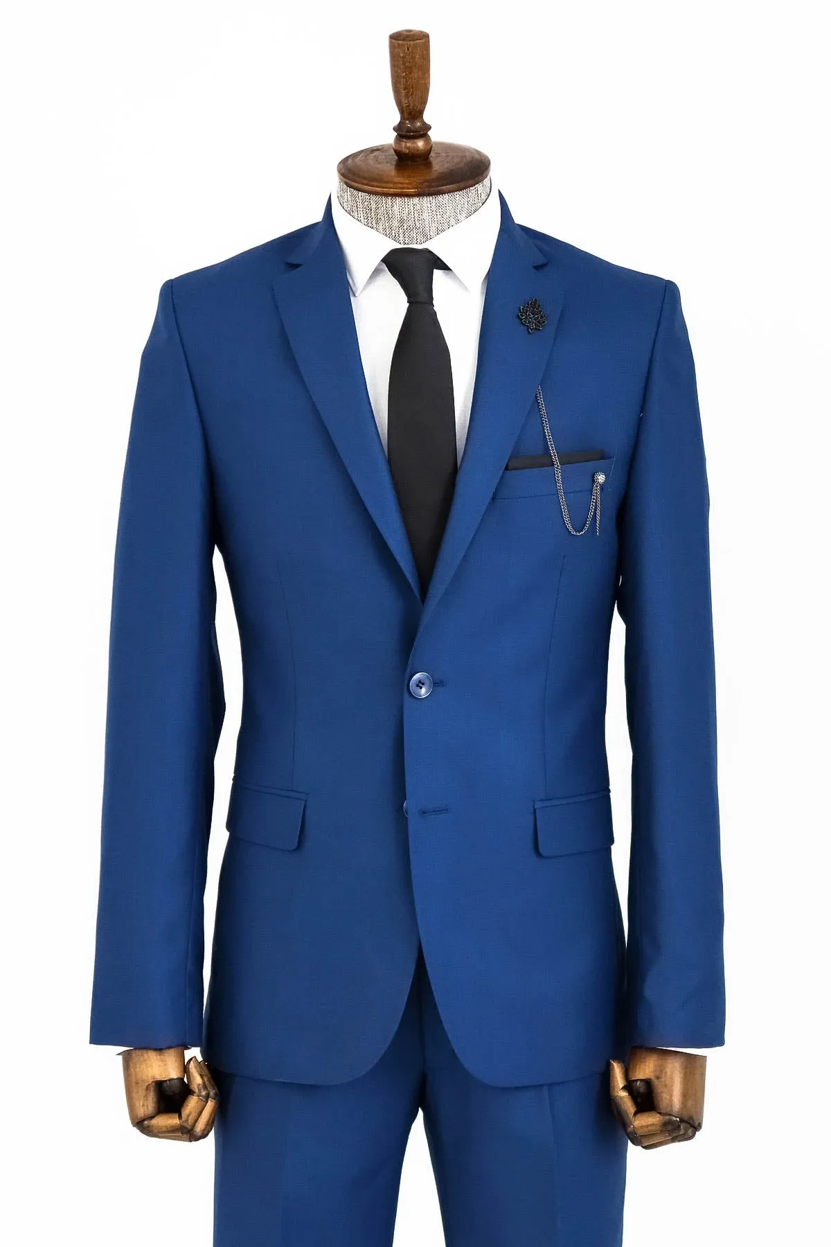 2 Piece 2 Buttons Blue Men Suit - Wessi sold by Wessi