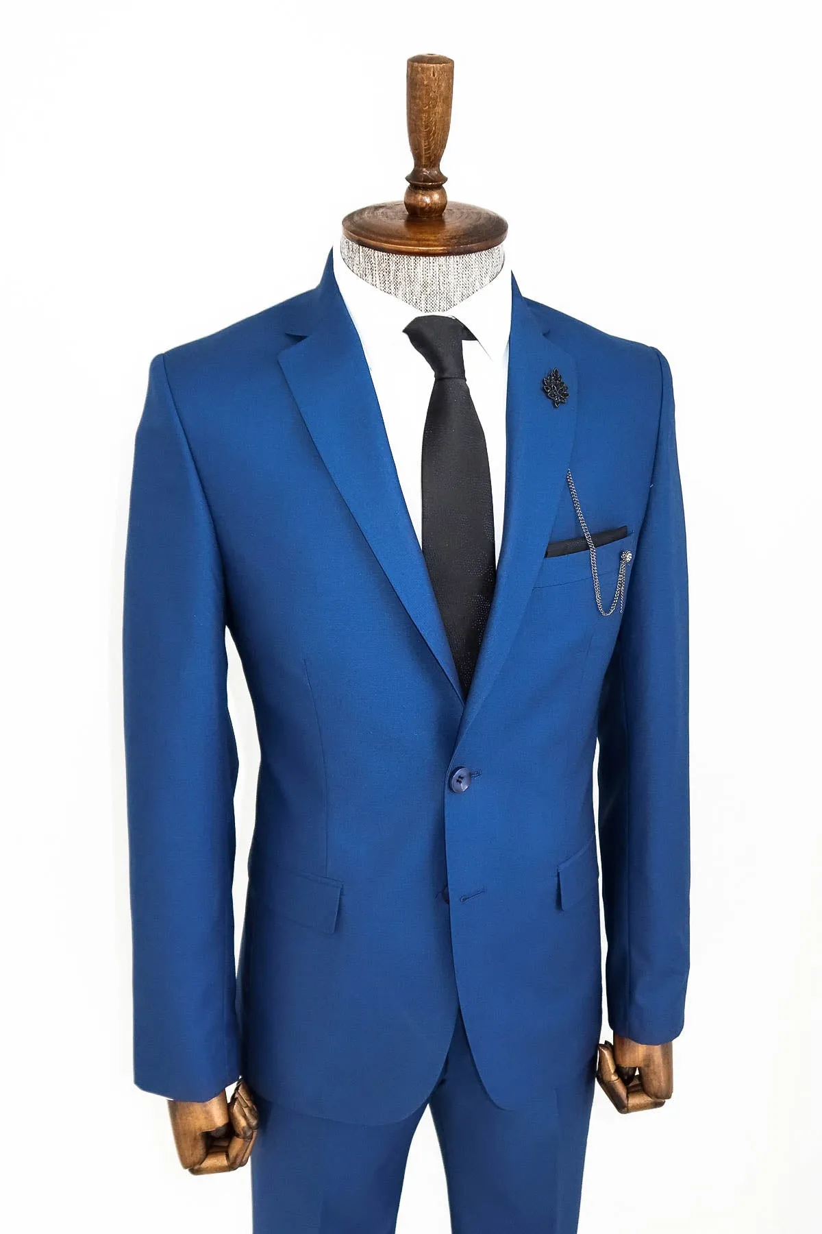 2 Piece 2 Buttons Blue Men Suit - Wessi sold by Wessi product image thumbnail 3
