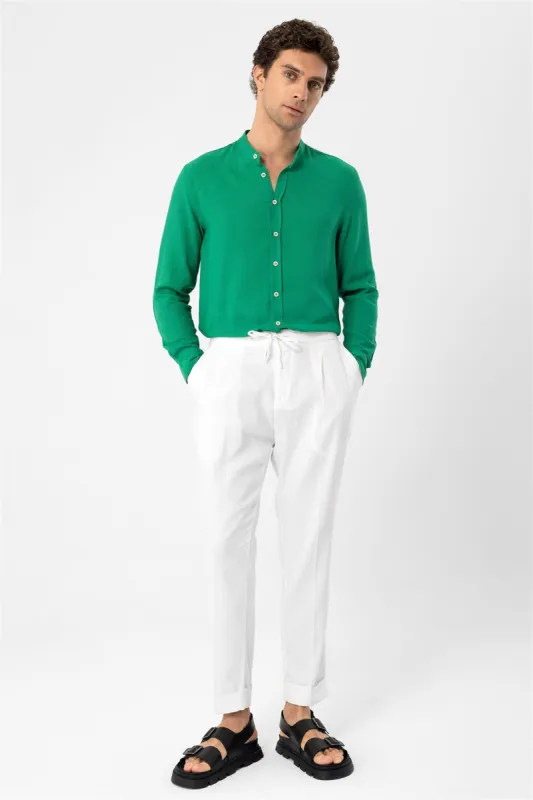 Men's Duck Green Judge Collar  Shirt - Wessi sold by Wessi