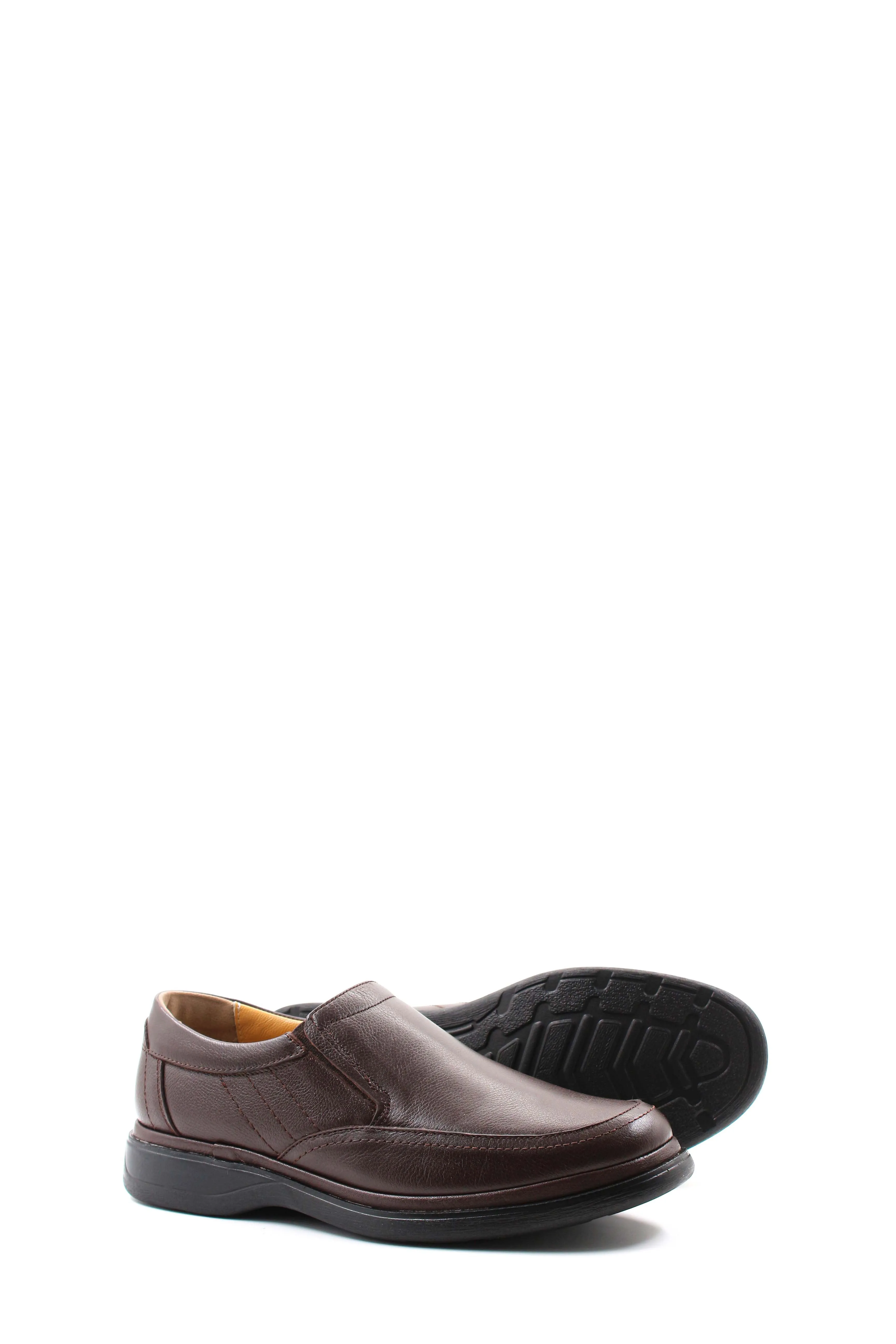 Brown Leather Slip-On Loafers-Wessi sold by Wessi product image thumbnail 3