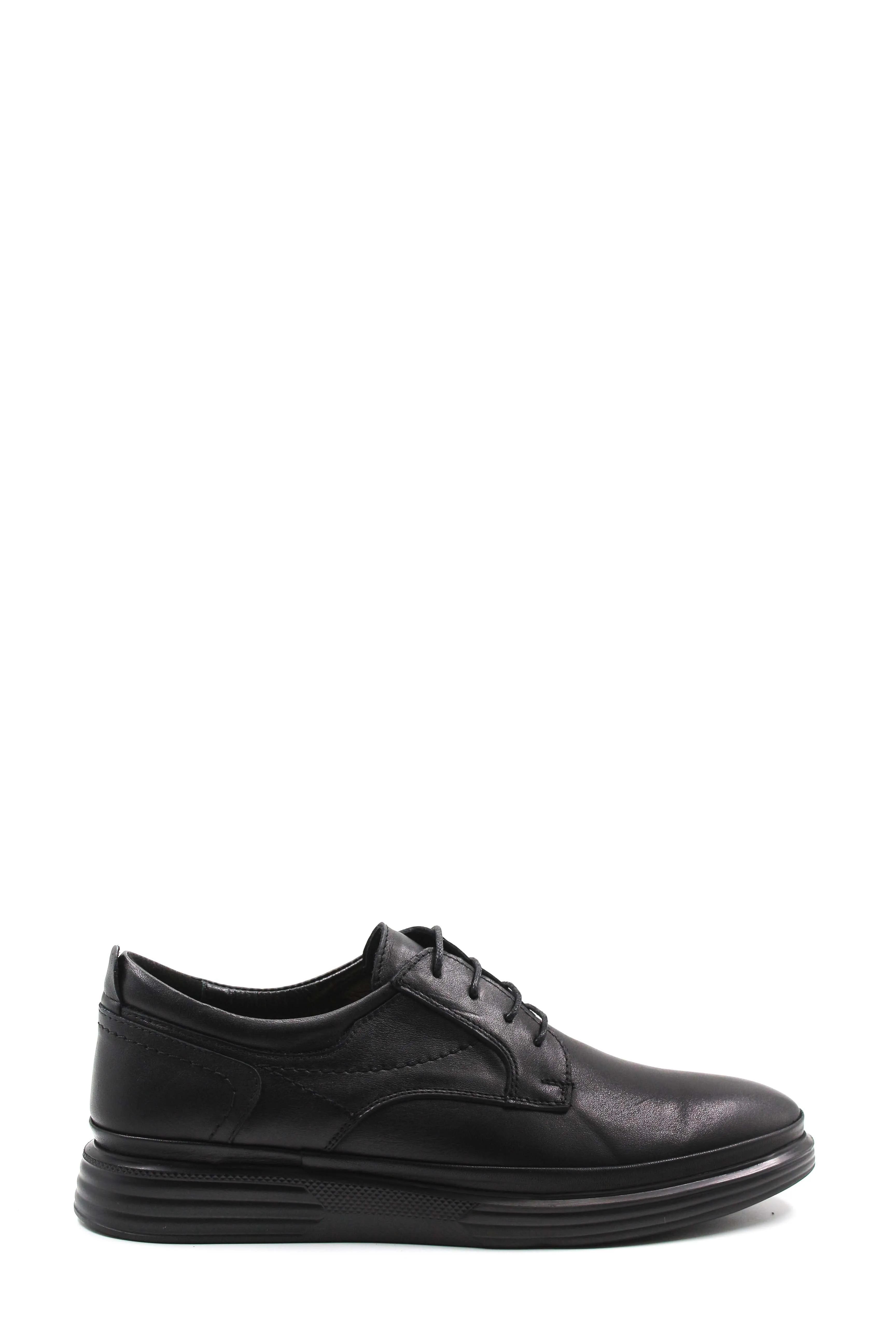 Black Leather Casual Derby Shoes-Wessi sold by Wessi