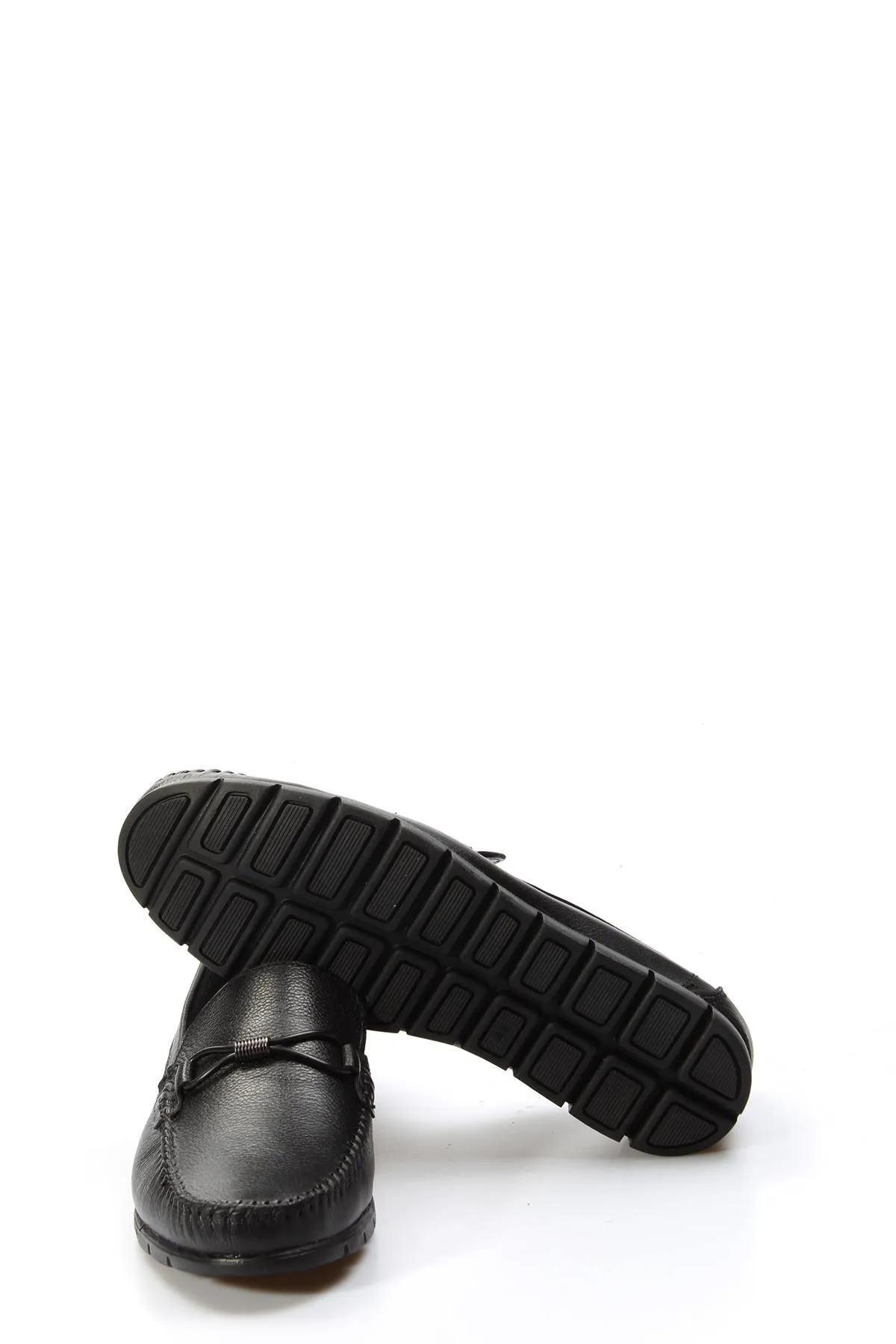 Men's Black Leather Driving Loafers-Wessi sold by Wessi product image thumbnail 5