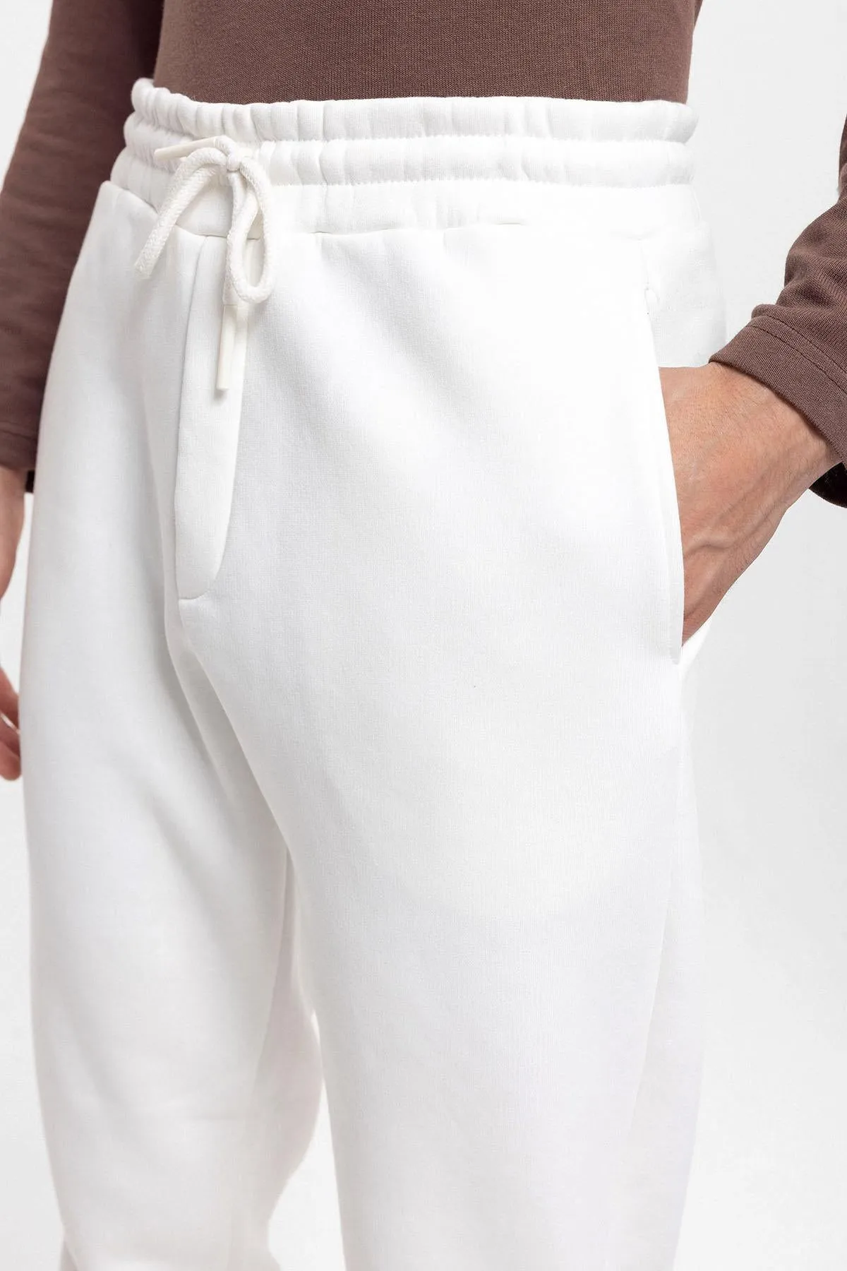 Men's Ecru Tracksuit with Elastic Legs - Wessi sold by Wessi product image thumbnail 3