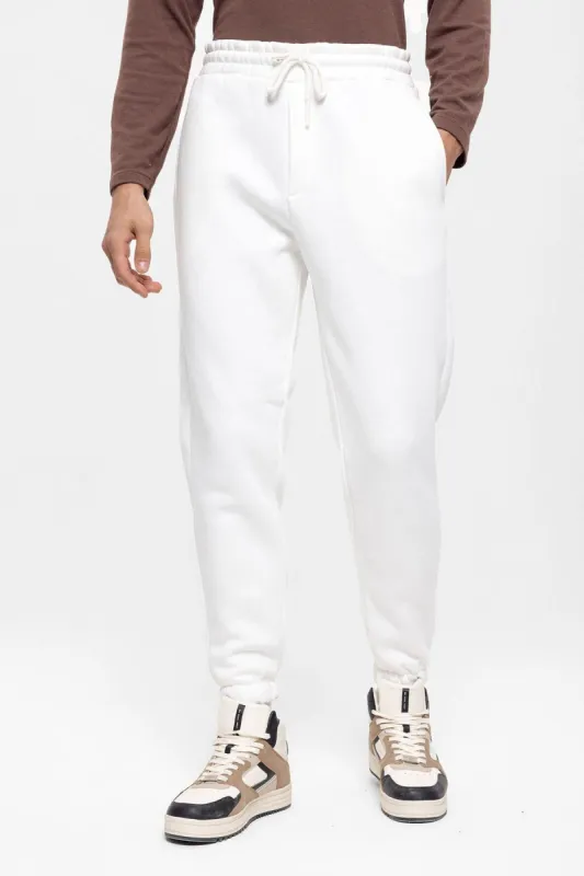 Men's Ecru Tracksuit with Elastic Legs - Wessi sold by Wessi