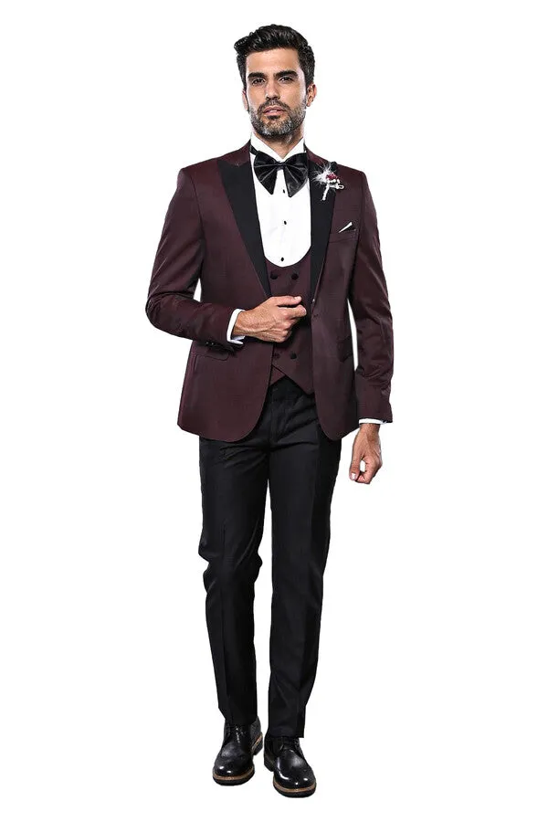 Claret Red Men's Tuxedo | Wessi sold by Wessi product image thumbnail 2