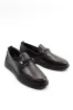 Men's Black Leather Buckle Loafers-Wessi sold by Wessi