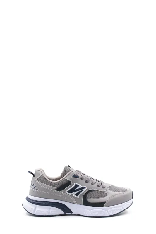 Men's Gray and Navy Athletic Sneakers with Cushioned Sole - Wessi sold by Wessi