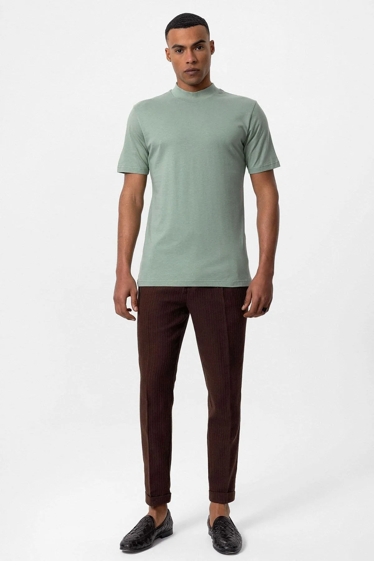 Mint Slim Fit Basic T-Shirt - Wessi sold by Wessi product image thumbnail 2