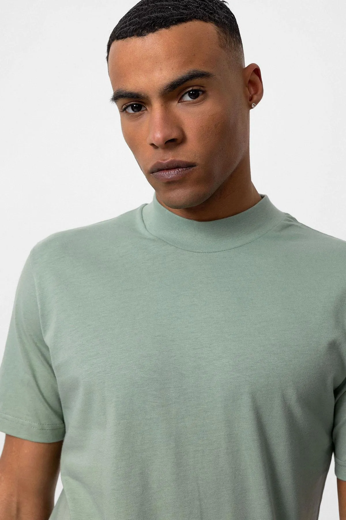 Mint Slim Fit Basic T-Shirt - Wessi sold by Wessi product image thumbnail 4