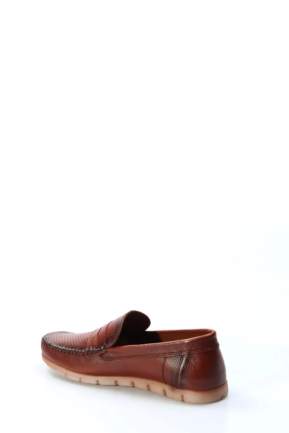 Men's Brown Leather Casual Loafers-Wessi sold by Wessi product image thumbnail 3