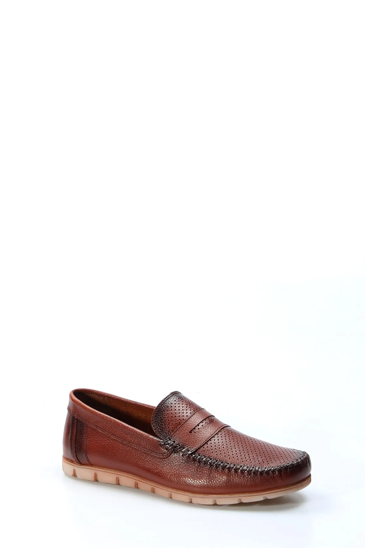 Men's Brown Leather Casual Loafers-Wessi sold by Wessi product image thumbnail 4