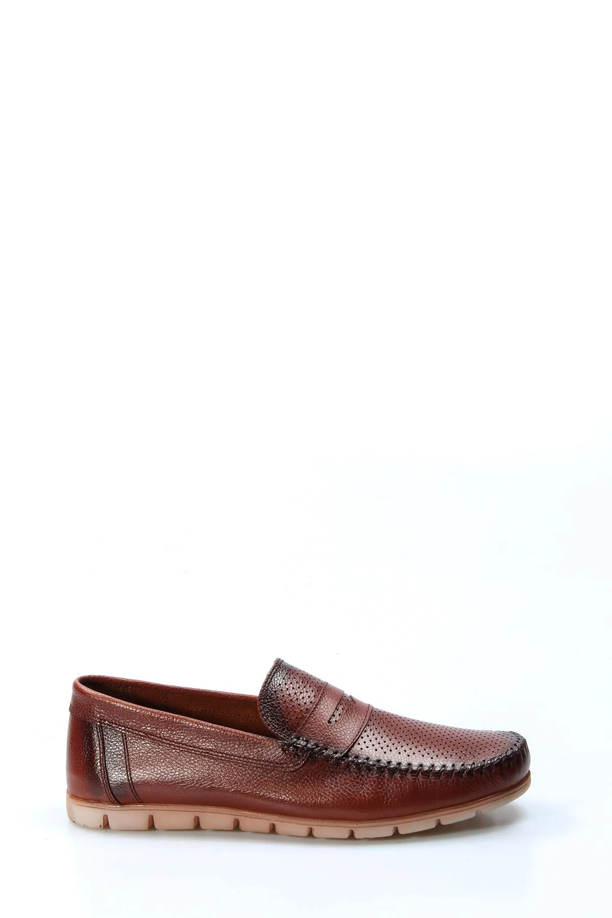 Men's Brown Leather Casual Loafers-Wessi sold by Wessi product image thumbnail 2