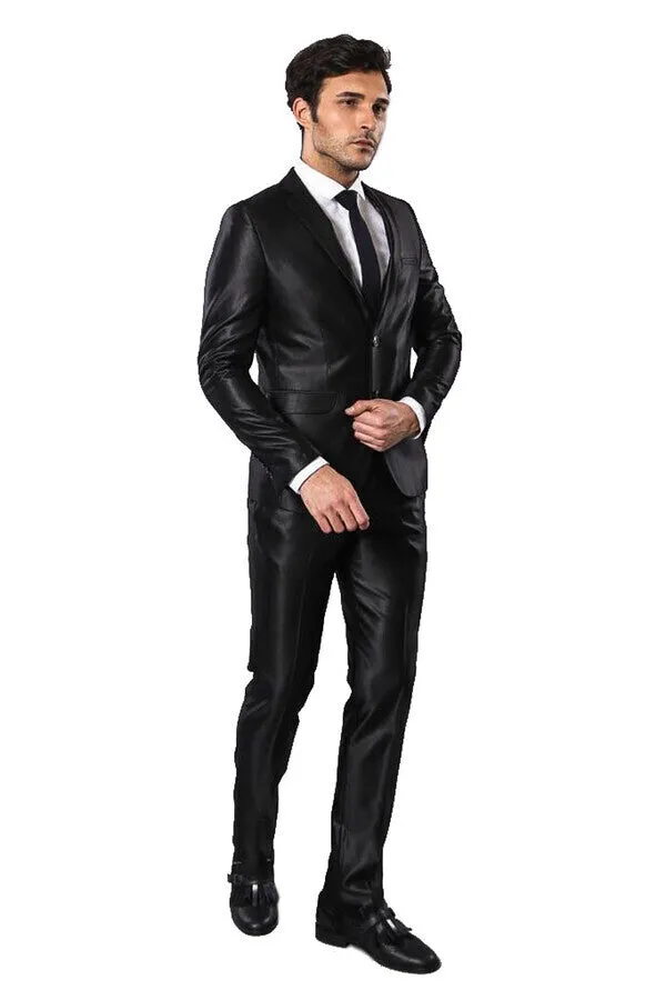 Modeled Shiny Black Suit | Wessi sold by Wessi product image thumbnail 2