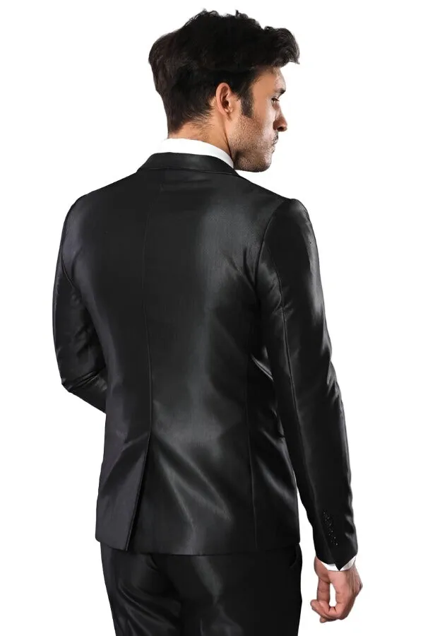 Modeled Shiny Black Suit | Wessi sold by Wessi product image thumbnail 3