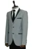 3 Pockets 2 Buttons Cross Piping Grey Jacket-Wessi sold by Wessi
