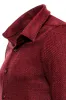 Slim Fit Cotton Plain Burgundy Men Lumberjack Shirt - Wessi sold by Wessi