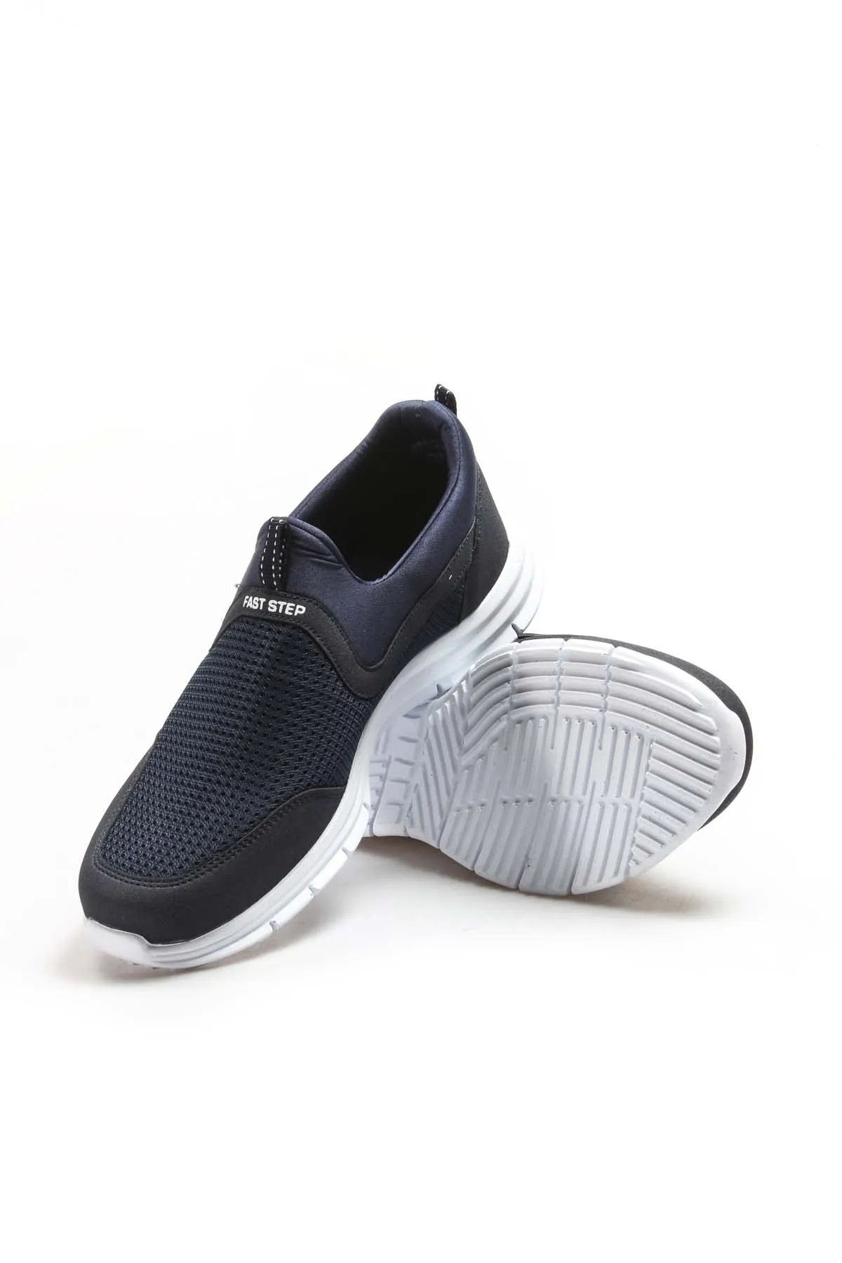 Men's Navy Athletic Mesh Slip-On Sneakers - Wessi sold by Wessi product image thumbnail 5