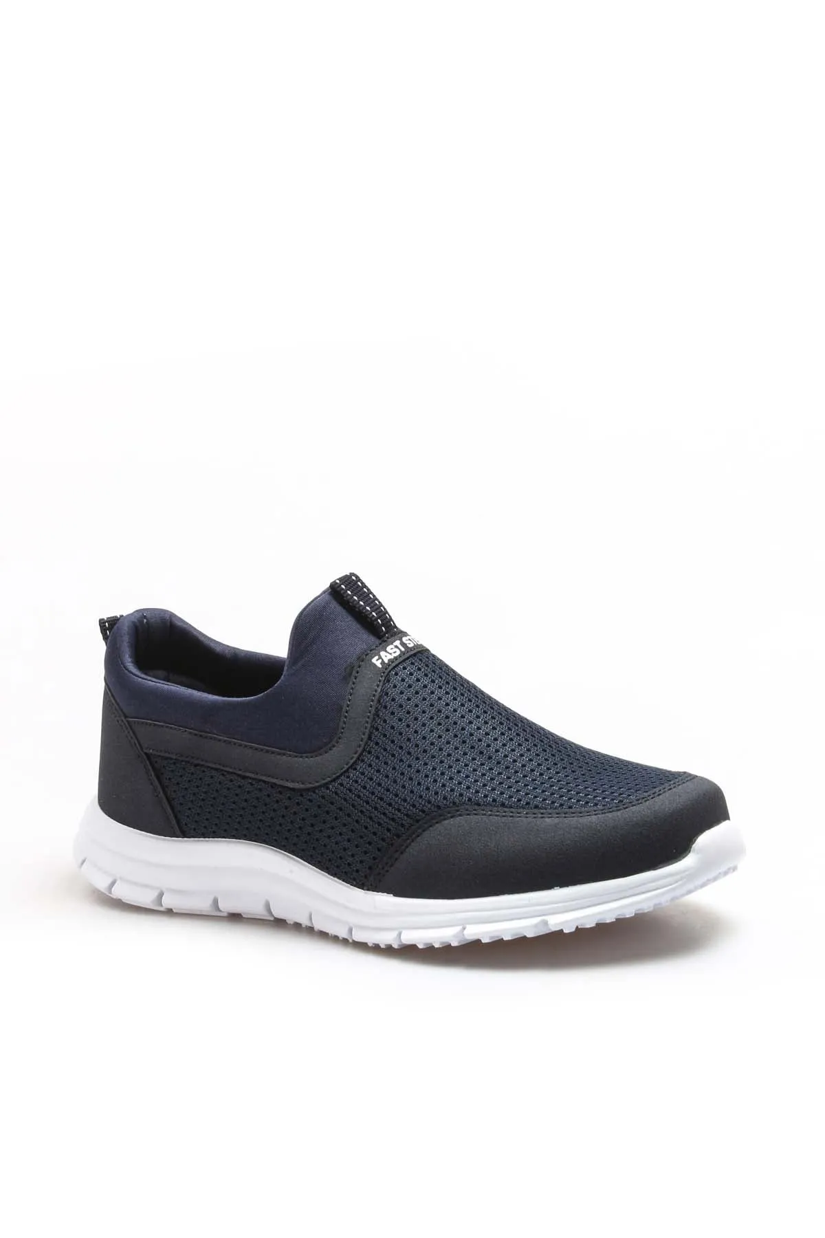 Men's Navy Athletic Mesh Slip-On Sneakers - Wessi sold by Wessi product image thumbnail 4