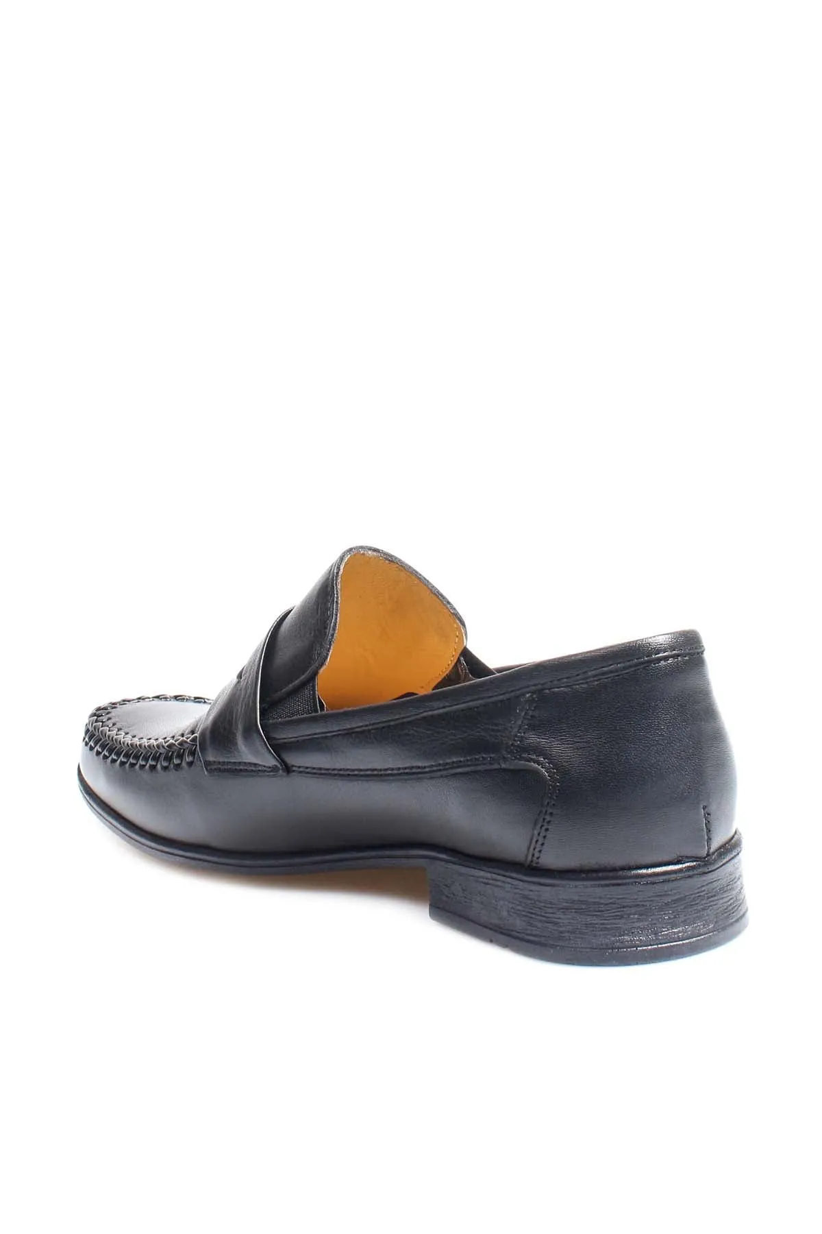 Classic Black Leather Penny Loafers-Wessi sold by Wessi product image thumbnail 2