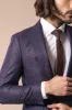 Double Breasted Plaid Burgundy Blazer - Wessi sold by Wessi