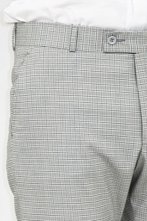 Plaid Grey Men Pants - Wessi sold by Wessi product image thumbnail 2