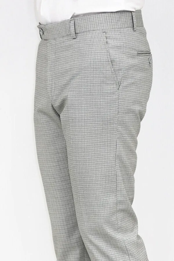 Plaid Grey Men Pants - Wessi sold by Wessi product image thumbnail 3