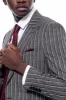 Striped Two Piece Grey Men Suit - Wessi sold by Wessi