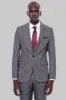 Striped Two Piece Grey Men Suit - Wessi sold by Wessi