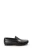 Men's Black Leather Loafers with Moc Toe Stitching - Wessi sold by Wessi