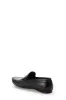 Men's Black Leather Loafers with Moc Toe Stitching - Wessi sold by Wessi