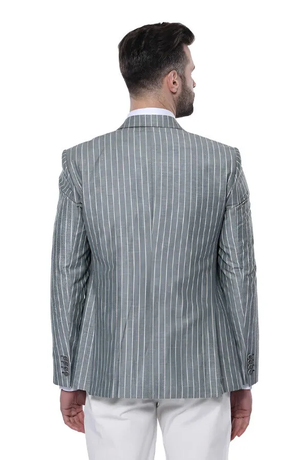 Striped Green Men Suit - Wessi sold by Wessi product image thumbnail 3
