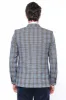 Checked Single Button Navy Blue Men Blazer - Wessi sold by Wessi