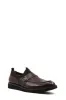 Men's Brown Leather Slip-On Loafers with Decorative Buckle - Wessi sold by Wessi