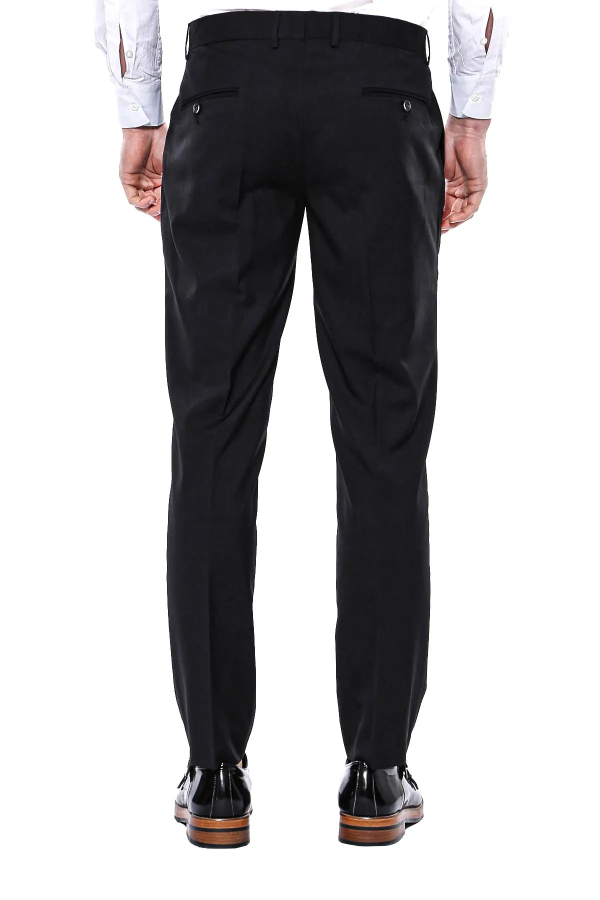 Plain Men Black Pants - Wessi sold by Wessi product image thumbnail 4