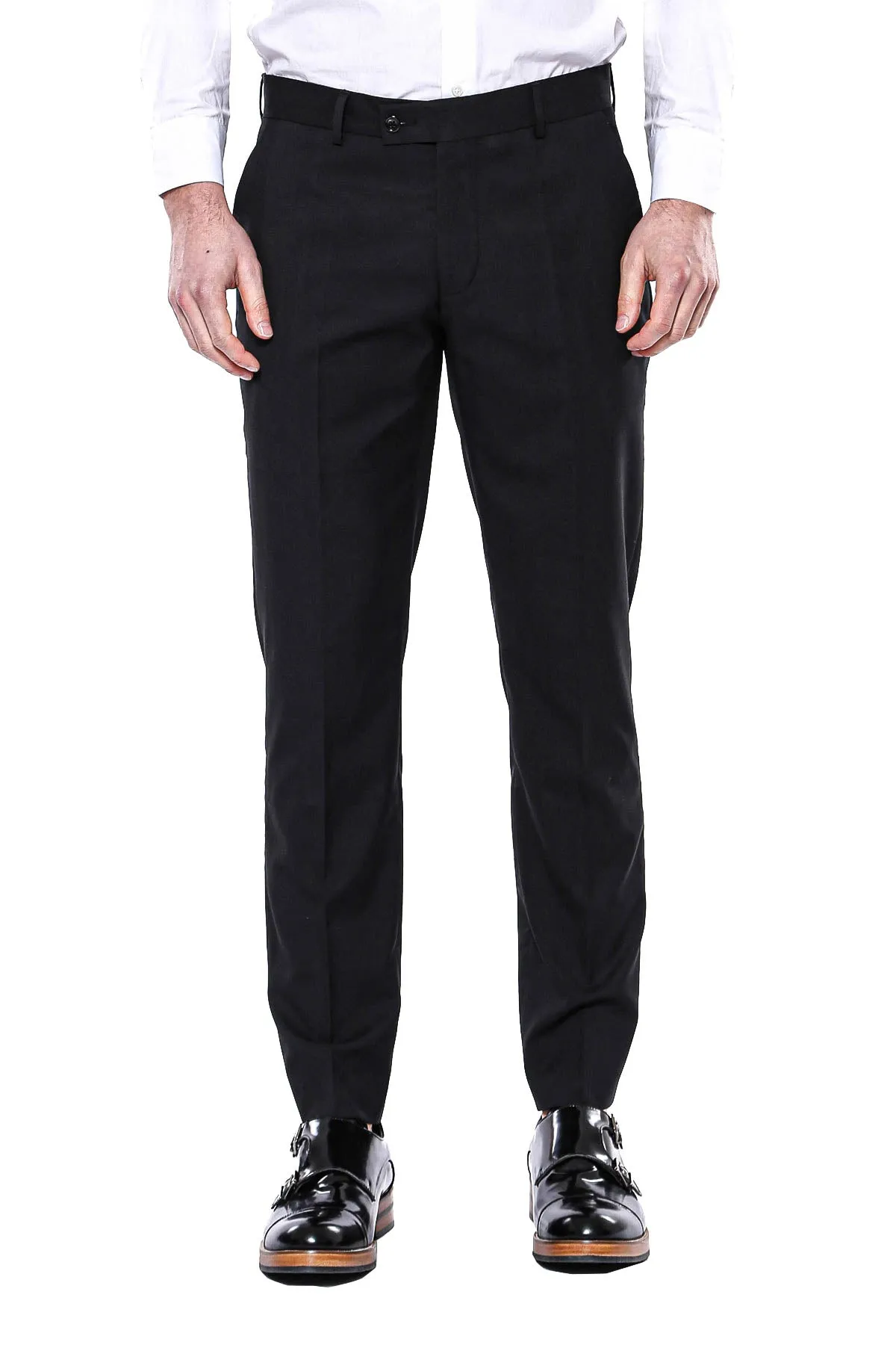 Plain Men Black Pants - Wessi sold by Wessi product image thumbnail 2