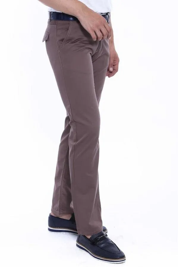 Flap Pockets Cotton Plain Men Pants - Wessi sold by Wessi product image thumbnail 3