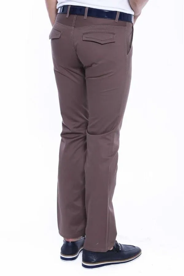 Flap Pockets Cotton Plain Men Pants - Wessi sold by Wessi product image thumbnail 5