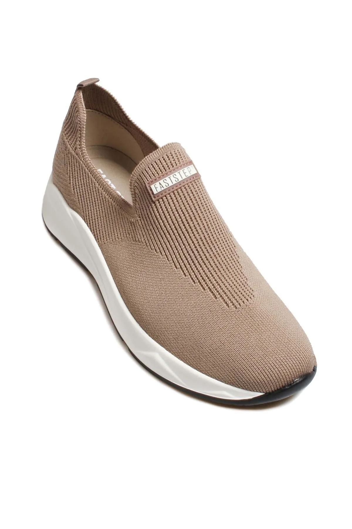 Men's Beige Knit Slip-On Sneakers-Wessi sold by Wessi product image thumbnail 3