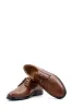 Men's Brown Leather Lace-Up Shoes with Cushioned Sole and Rounded Toe - Wessi sold by Wessi