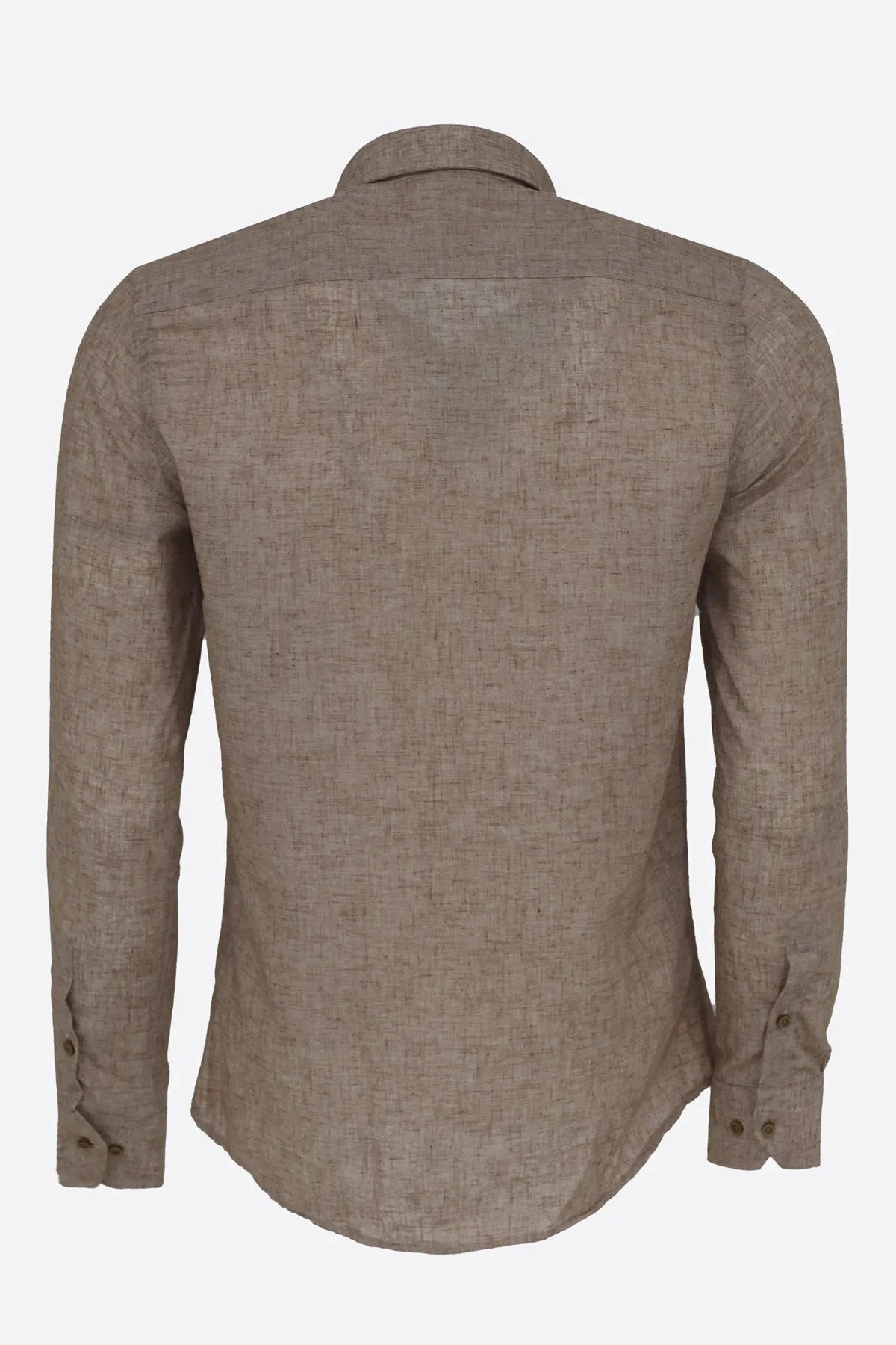 Slim Fit Patterned Brown Men Shirt - Wessi sold by Wessi product image thumbnail 5